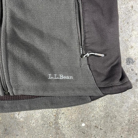 Brown L.L.Bean fleece vest Size men's M - Picture 2 of 6